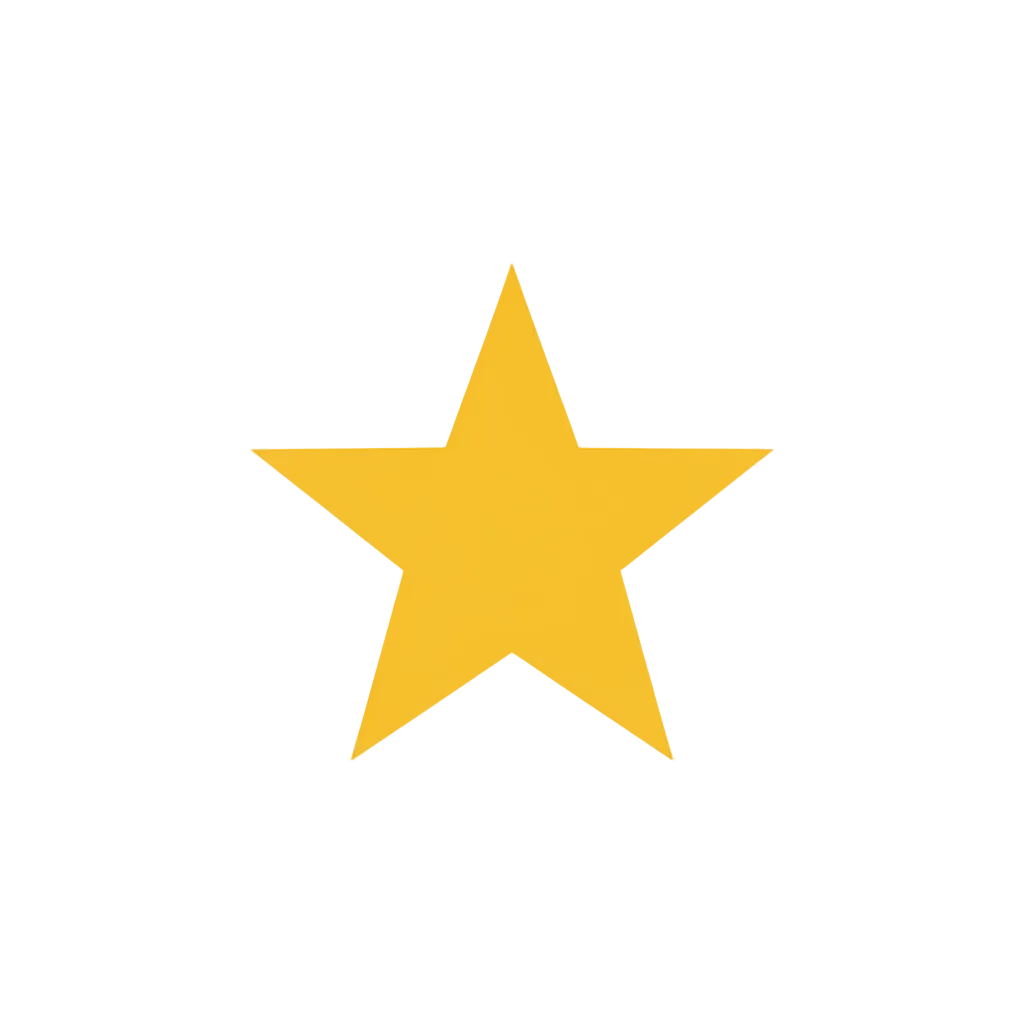 simplistic review yellow star