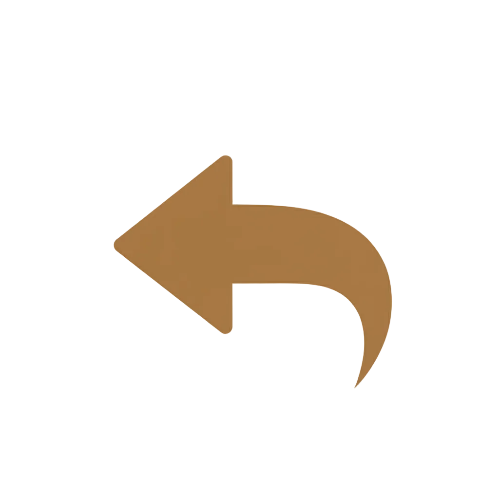 return icon simplistic brown
